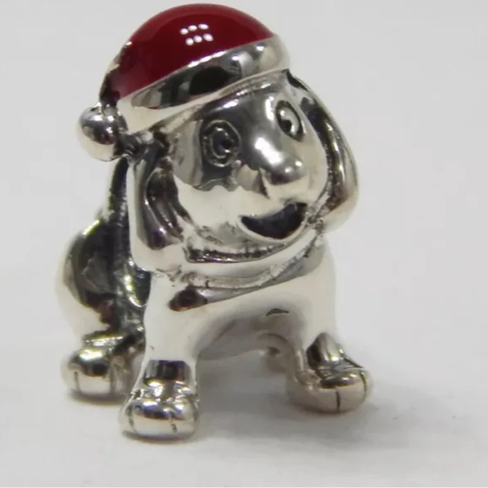 Pandora Christmas Charm Puppy 2018 Release 925 ale